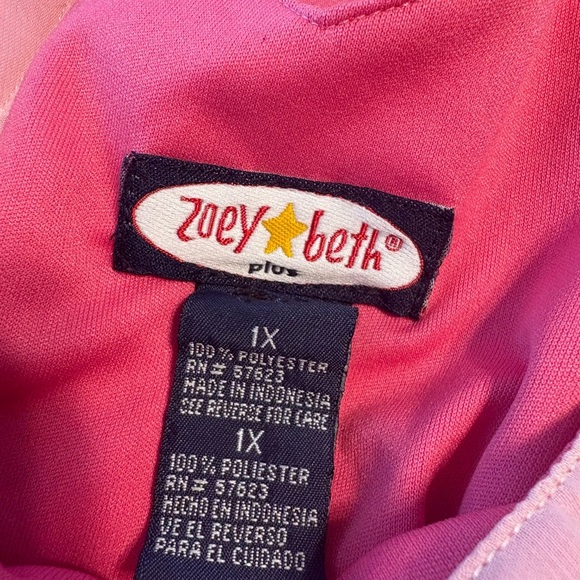 90s Y2k Zoey Beth Pink Flutter Mini Dress - Picture 8 of 9